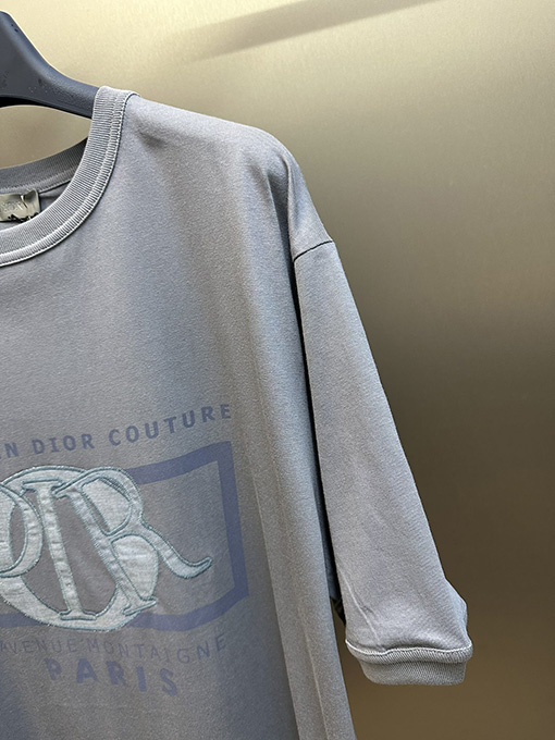 ディオール ファッションパッチ刺繍半袖Tシャツ