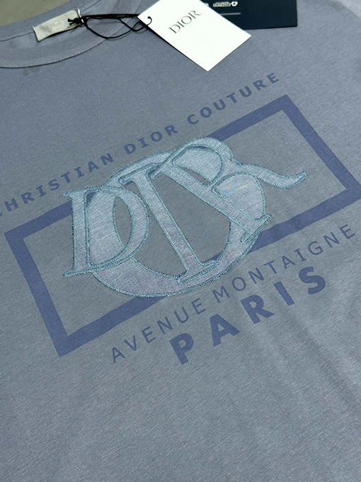 ディオール ファッションパッチ刺繍半袖Tシャツ