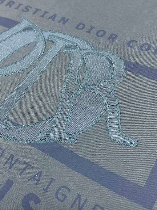 ディオール ファッションパッチ刺繍半袖Tシャツ