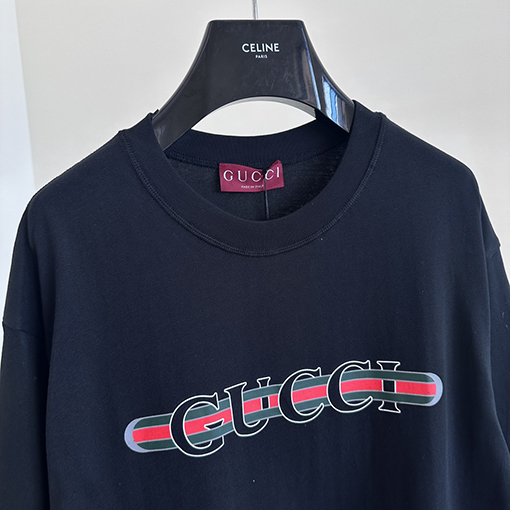 グッチスーパーコピー    プリントニット半袖Tシャツ