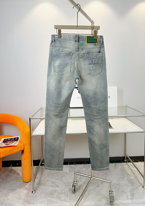 ルイヴィトン メンズカスタムスタイリッシュなスリムフィットジーンズ