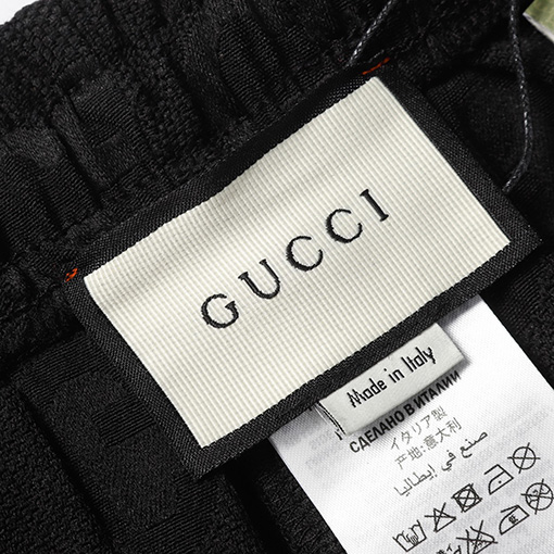 グッチ ロゴパターンキャンバスファッションショーツ