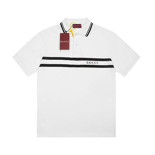 グッチ アルファベットポロシャツ半袖Tシャツ