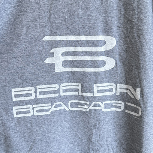 バレンシアガコピー   デザインロゴプリントクルーネック半袖Tシャツ