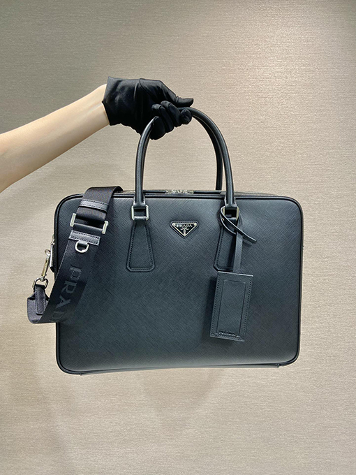プラダ ダブルレイヤー ファッションブリーフケース