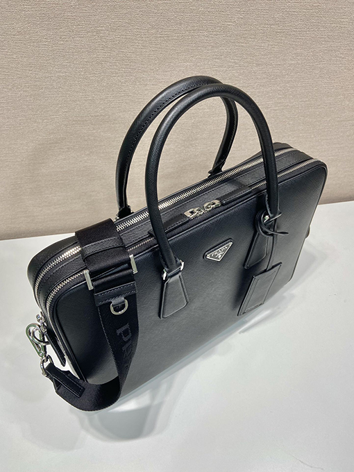 プラダ ダブルレイヤー ファッションブリーフケース