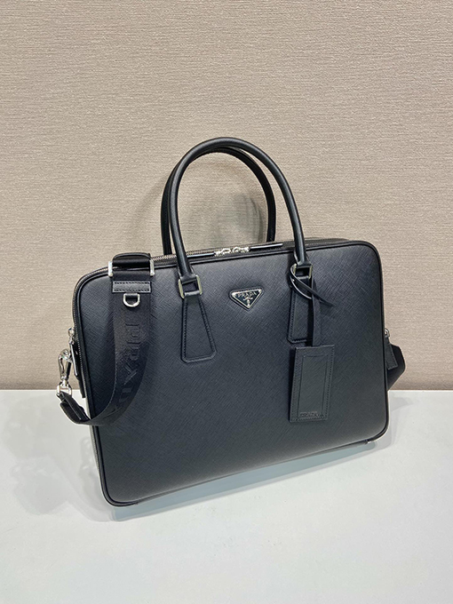 プラダ ダブルレイヤー ファッションブリーフケース