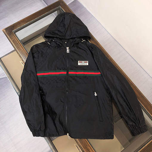 グッチコピー アルファベットパターンロゴ赤緑リボンステッチジャケットジャケット