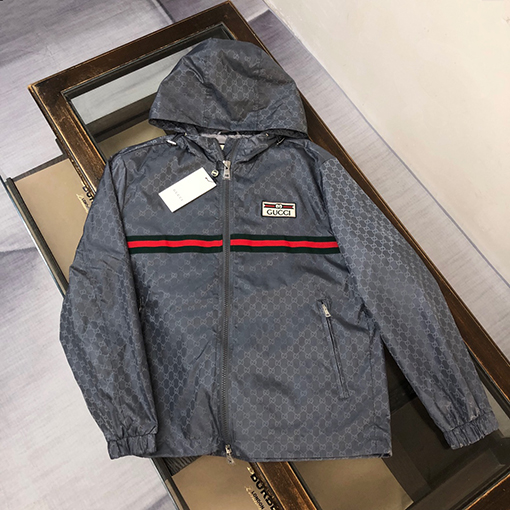 グッチコピー アルファベットパターンロゴ赤緑リボンステッチジャケットジャケット