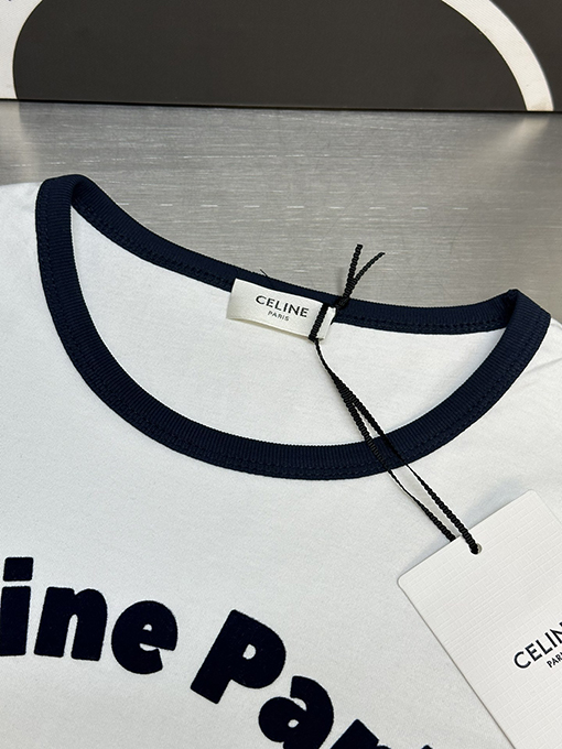 セリーヌ ファッションプリント半袖Tシャツ
