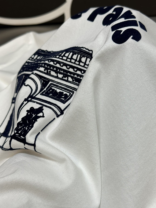 セリーヌ  ファッションプリント半袖Tシャツ