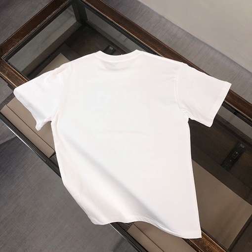 ロエベ  胸にパッチワークのアルファベット半袖Tシャツ