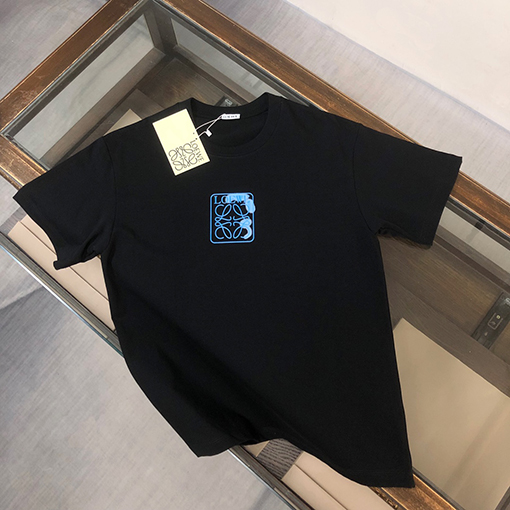 ロエベスーパーコピー 胸ロゴプリント半袖Tシャツ