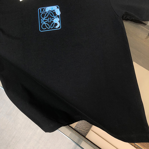 ロエベスーパーコピー 胸ロゴプリント半袖Tシャツ