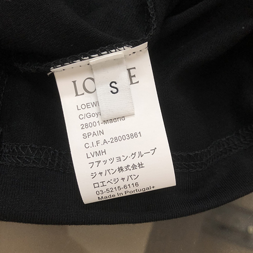 ロエベスーパーコピー 胸ロゴプリント半袖Tシャツ