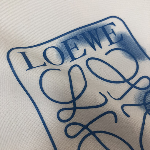 ロエベスーパーコピー 胸ロゴプリント半袖Tシャツ