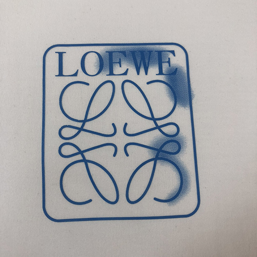 ロエベスーパーコピー 胸ロゴプリント半袖Tシャツ