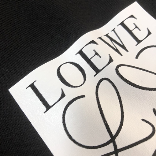 ロエベ 胸偽ポケットロゴプリント綿半袖Tシャツ