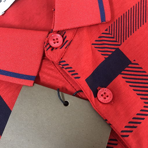 バーバリー 新しい ロゴ刺繍半袖ポロシャツ
