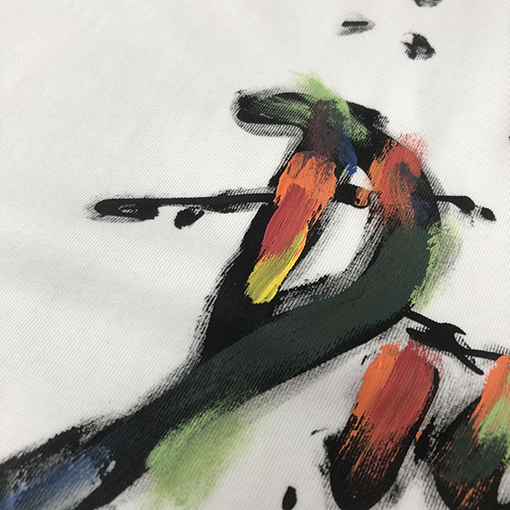 ディオール 絵画落書き半袖ポロシャツ