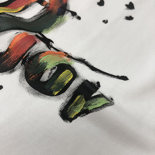 ディオール 絵画落書き半袖ポロシャツ