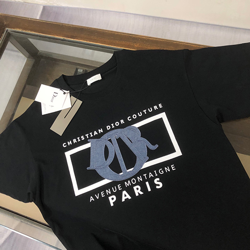 ディオール ロゴ刺繍半袖Tシャツ