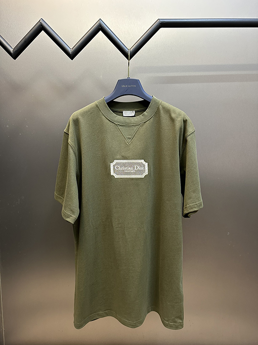 ディオール   水溶刺繍ロゴ半袖Tシャツ