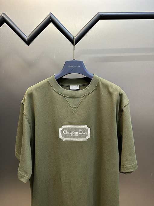 ディオール   水溶刺繍ロゴ半袖Tシャツ