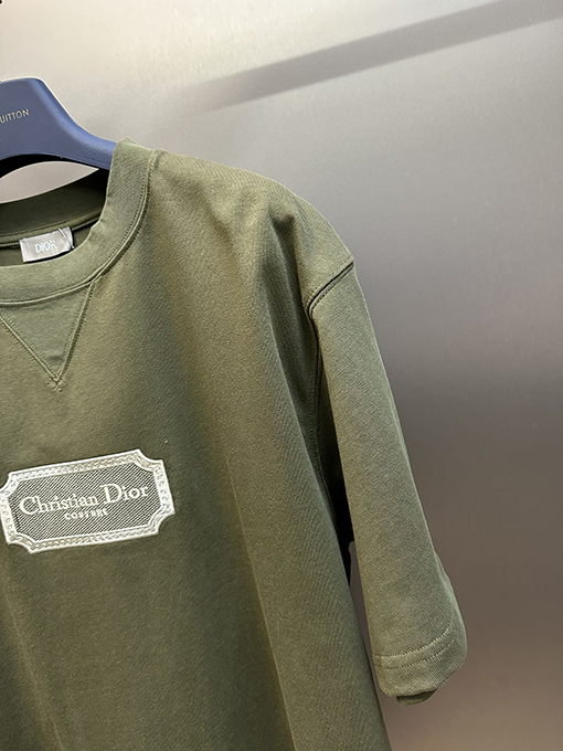 ディオール   水溶刺繍ロゴ半袖Tシャツ
