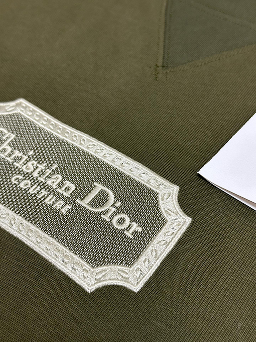 ディオール   水溶刺繍ロゴ半袖Tシャツ