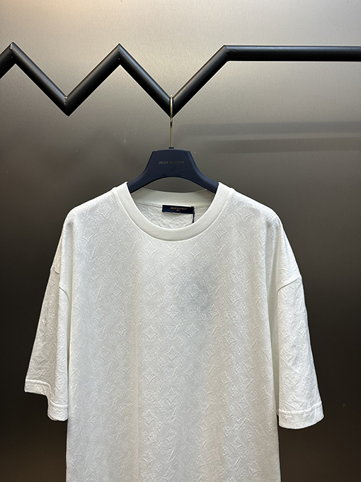 ルイヴィトンスーパーコピー 薄手のジャカード半袖Tシャツ