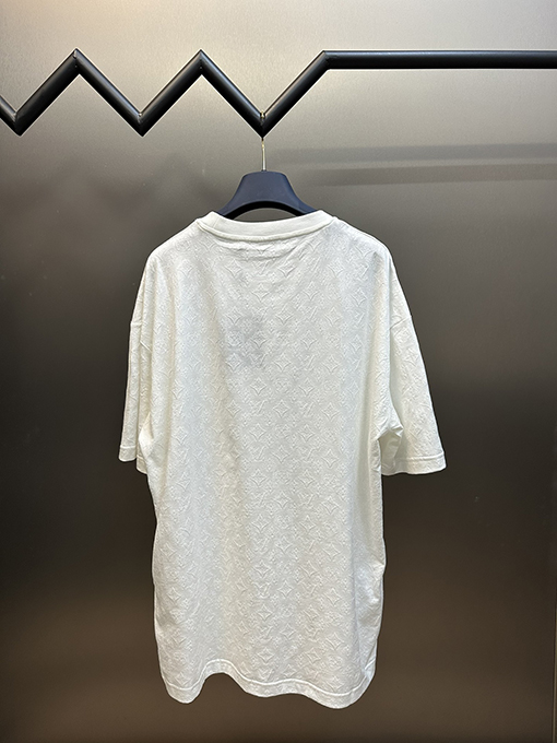 ルイヴィトンスーパーコピー 薄手のジャカード半袖Tシャツ