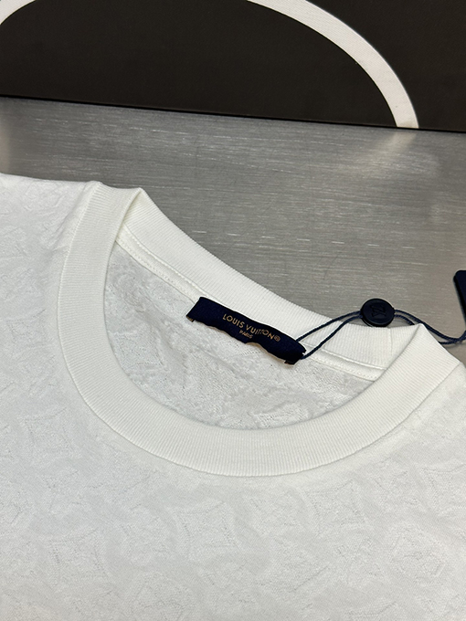 ルイヴィトンスーパーコピー 薄手のジャカード半袖Tシャツ