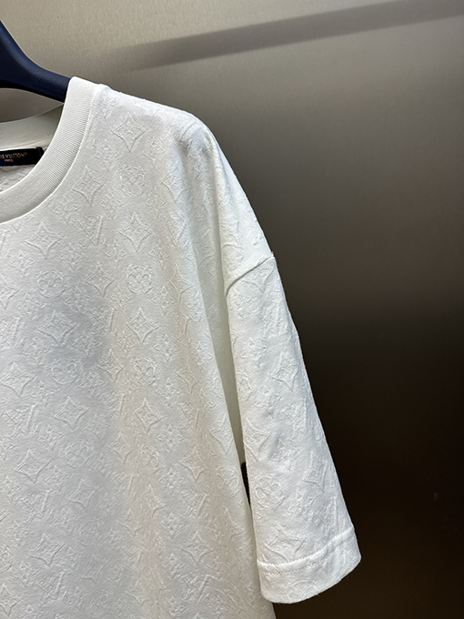 ルイヴィトンスーパーコピー 薄手のジャカード半袖Tシャツ