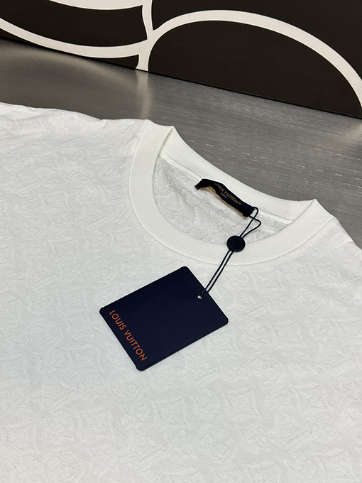 ルイヴィトンスーパーコピー 薄手のジャカード半袖Tシャツ