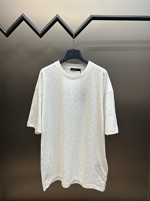 ルイヴィトンスーパーコピー   薄手のジャカード半袖Tシャツ