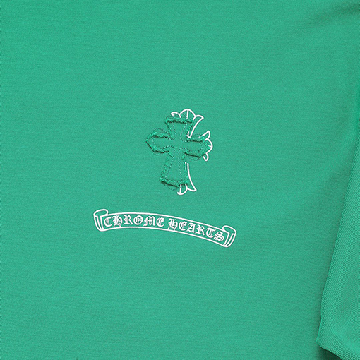 クロムハーツ プリント&アップリケ刺繍半袖Tシャツ