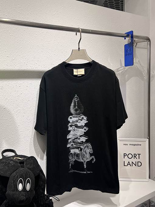 グッチ   最新の プリント半袖Tシャツ