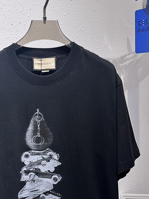 グッチ   最新の プリント半袖Tシャツ
