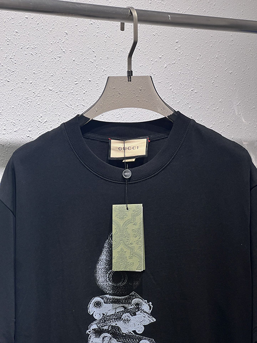 グッチ   最新の プリント半袖Tシャツ