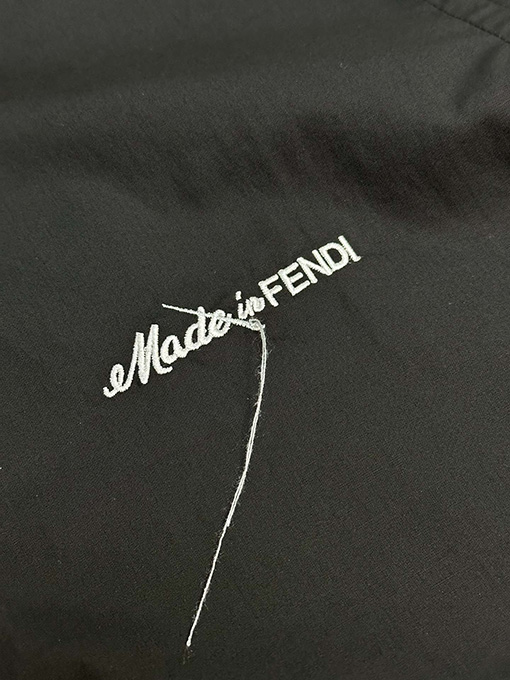 フェンディスーパーコピー 刺繍ロゴシャツ