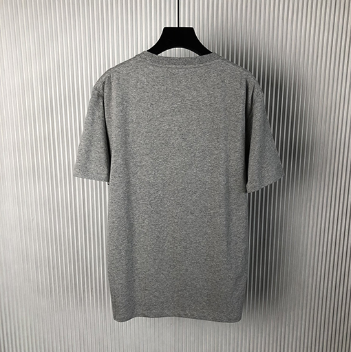 ロエベ   新しいタオル刺繍ロゴラウンドネック半袖Tシャツ
