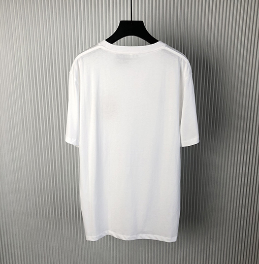ロエベ   新しいタオル刺繍ロゴラウンドネック半袖Tシャツ
