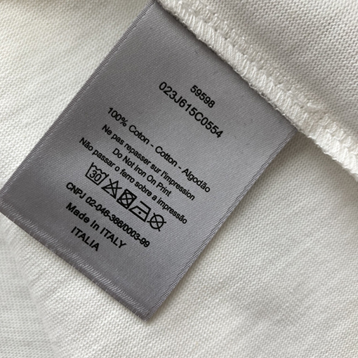 ディオールスーパーコピー 新しいサインプリント半袖Tシャツ