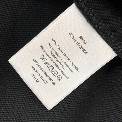 ディオールスーパーコピー   新しいサインプリント半袖Tシャツ