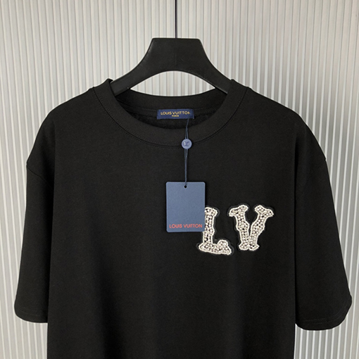 ルイヴィトン  新しい ビーズ半袖Tシャツ
