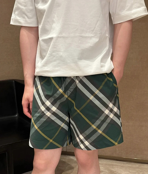 バーバリー  新しいチェック柄メンズビーチカジュアルパンツ