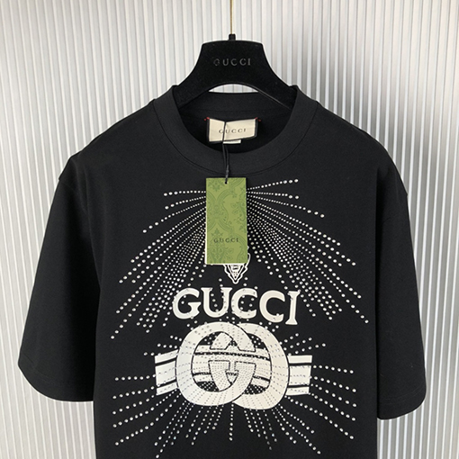 グッチコピー  新しい文字プリント半袖Tシャツ