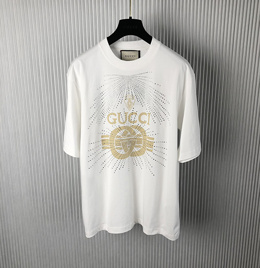 グッチコピー  新しい文字プリント半袖Tシャツ