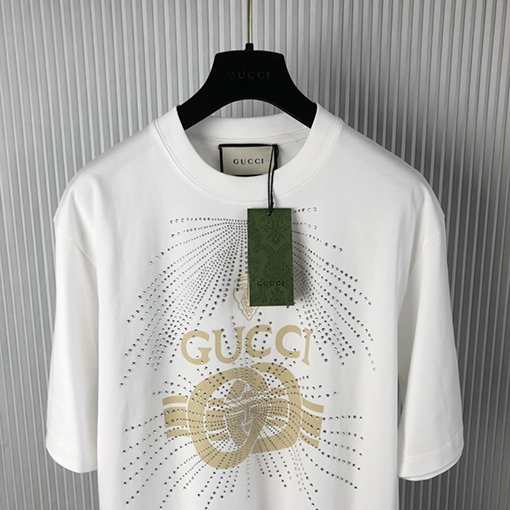 グッチコピー  新しい文字プリント半袖Tシャツ